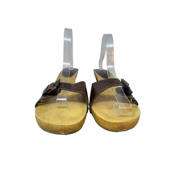 Lower East Side Vintage Heels Leather Strap~Buckle Detail~Y2K/90's~Sz 10 - Picture 6 of 10